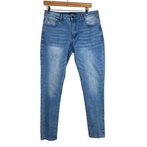 NWT LEGEND LONDON Men's Slim Fit Jeans Size 32X30 Sky Blue